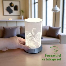 Aurora Emléklámpás - Ezüst színű talppal