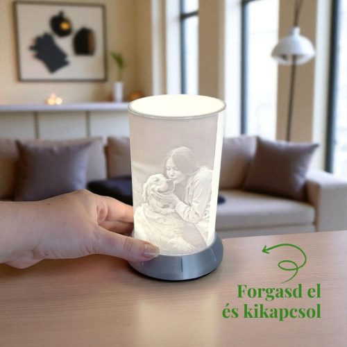 Aurora Emléklámpás - Ezüst színű talppal