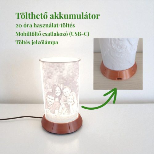 Aurora Emléklámpás - Réz színű talppal