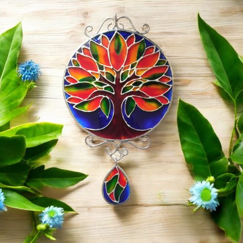 Trendi otthoni dekoráció - Életfa mandala függődísz