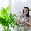 Trendi otthoni dekoráció - Geometrikus florárium üveg - Diamond
