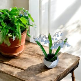 Trendi otthoni dekoráció - Jácint csokor kaspóban örökvirág