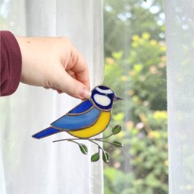 Kékcinke faágon - Függeszthető ablakdísz