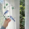 Kékszajkó pár - Függeszthető ablakdísz