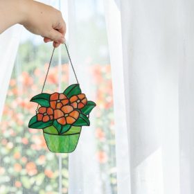 Lélekvirág -  Függeszthető üveg ablakdekoráció