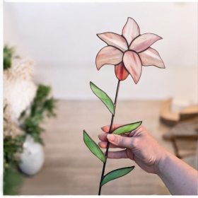 Lilom szál üveg dekoráció - Egyedi és kifinomult lakásdísz