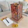 Rézerdő Lámpás - Festett asztali lámpa