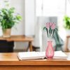Tulipán szál üveg örökvirág - Rózsaszín