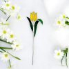 Tulipán szál üveg örökvirág - Sárga
