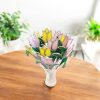 Tulipán szál üveg örökvirág - Sárga