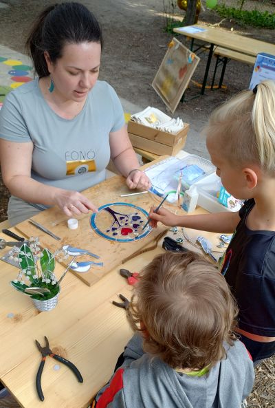 Üvegműves bemutató